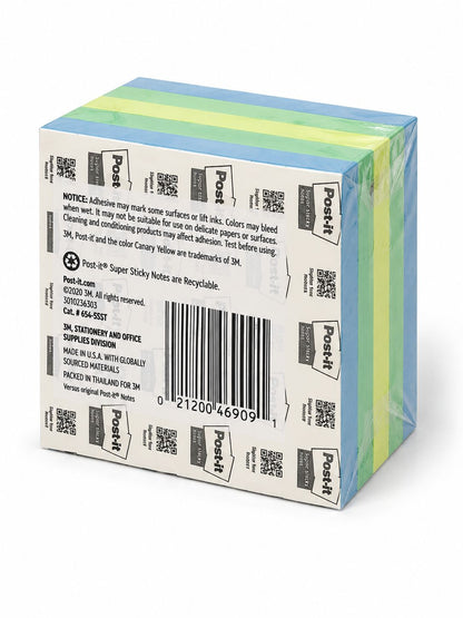 3M Post-it Super Sticky Notes - #654-SST